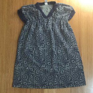 Adorable Grey Floral Dress